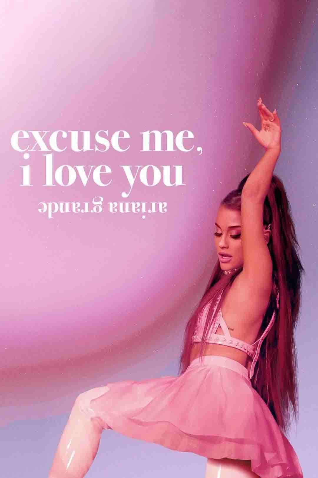 Постер Аріана Ґранде: excuse me, i love you